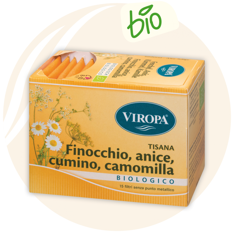 Finocchio Cumino Anice Camomilla 15 bustine filtro