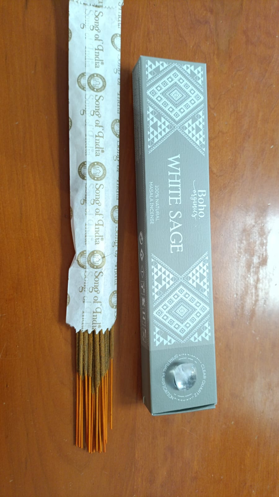 Incensi naturali salvia bianca con quarzo