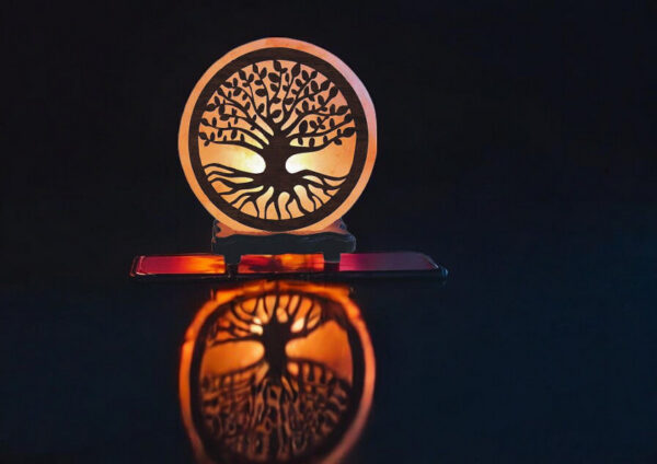 Lampade di sale 3D albero della vita cm h18