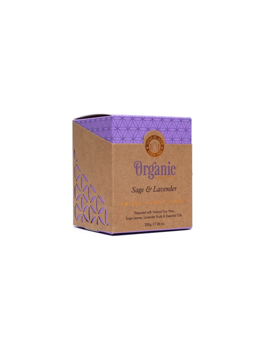 Candela profumata Organic Goodness Salvia e Lavanda