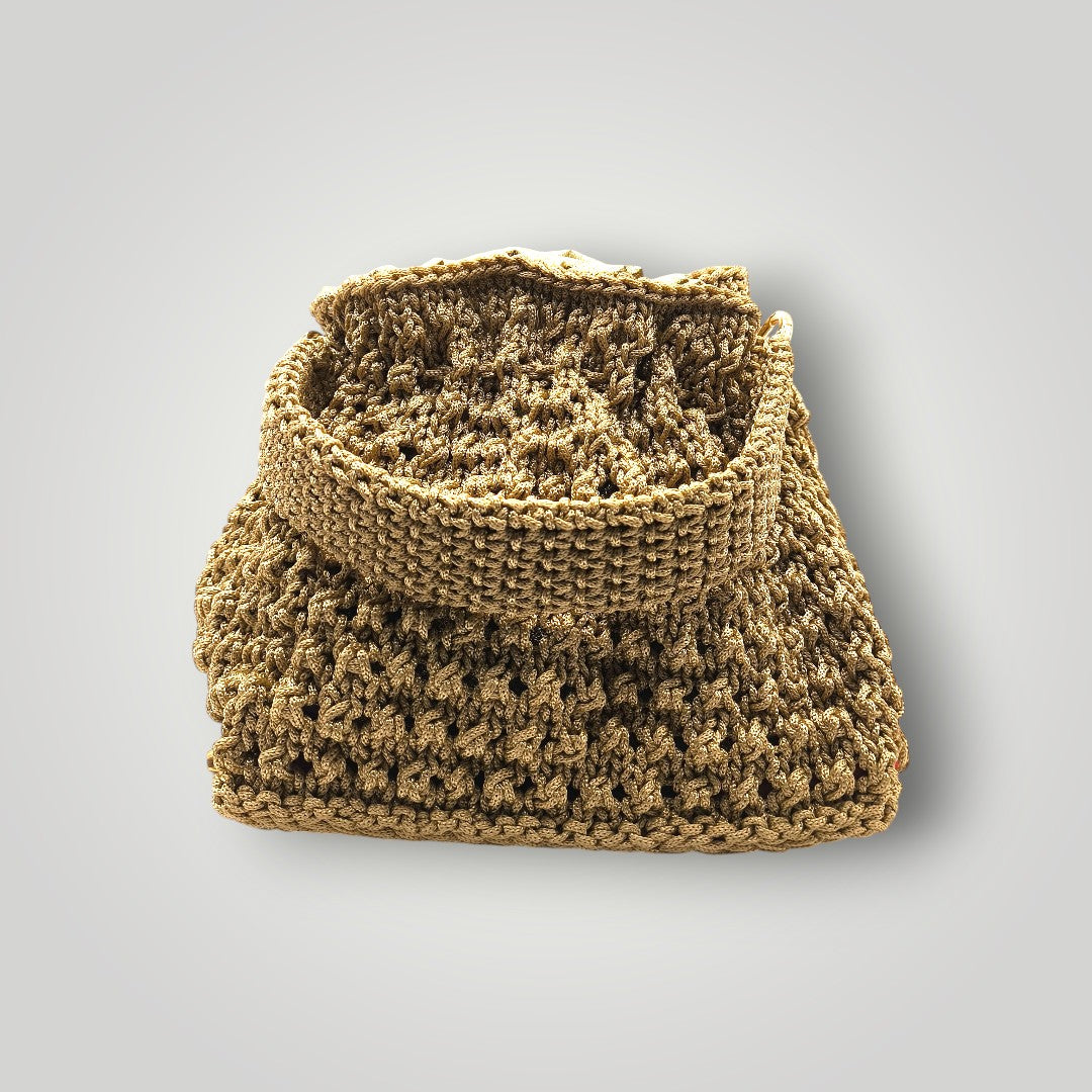 Borsa "Aura" – Secchiello Dorato Artigianale