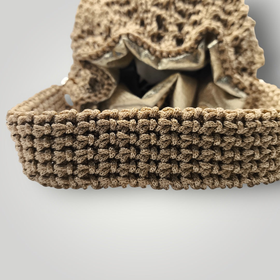 Borsa "Aura" – Secchiello Dorato Artigianale