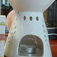 Brucia essenze foglie in ceramica cm 13x11x11