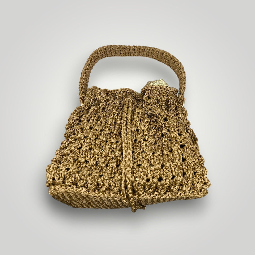 Borsa "Aura" – Secchiello Dorato Artigianale