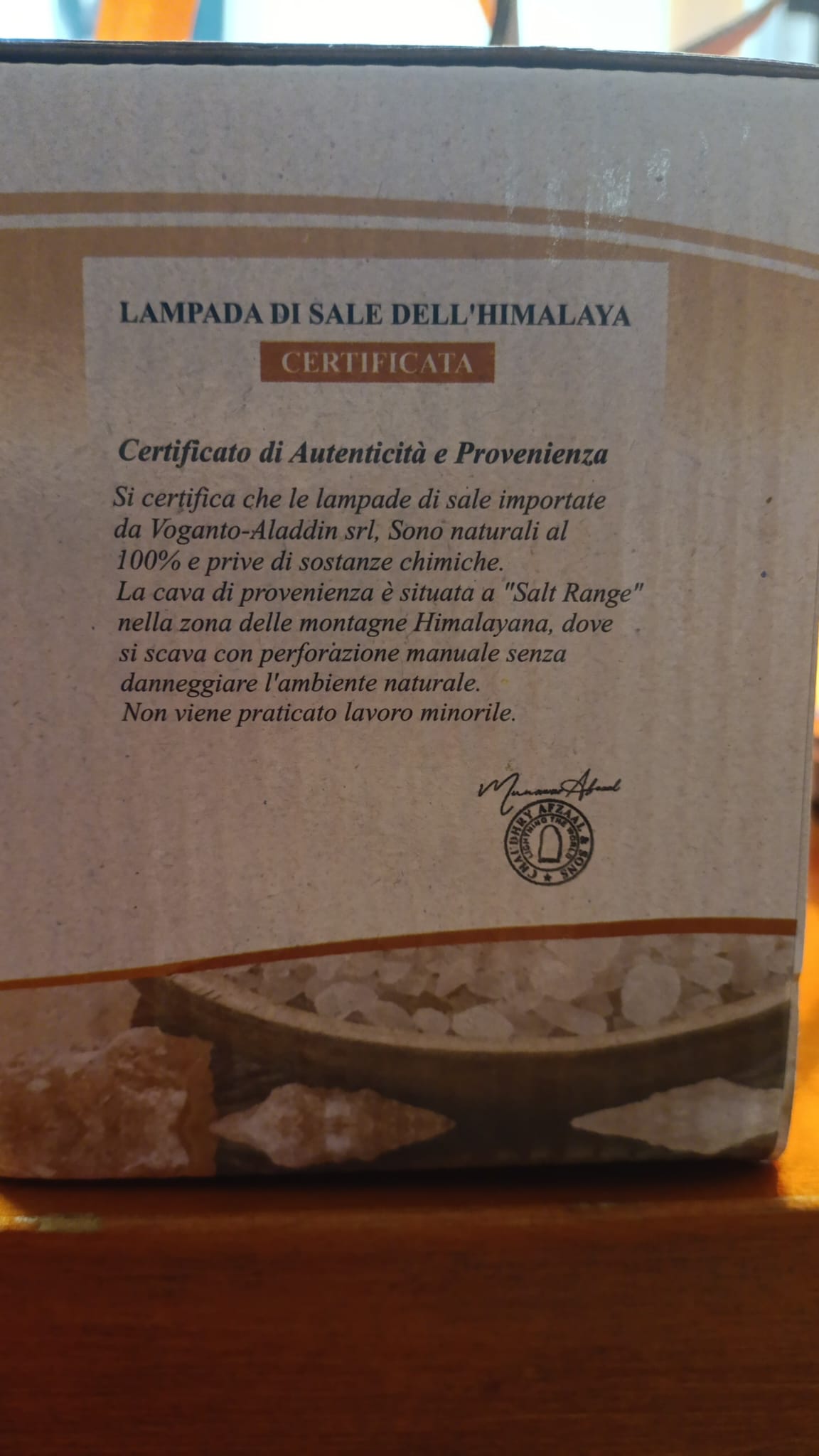 Lampada di sale 6-9 kg