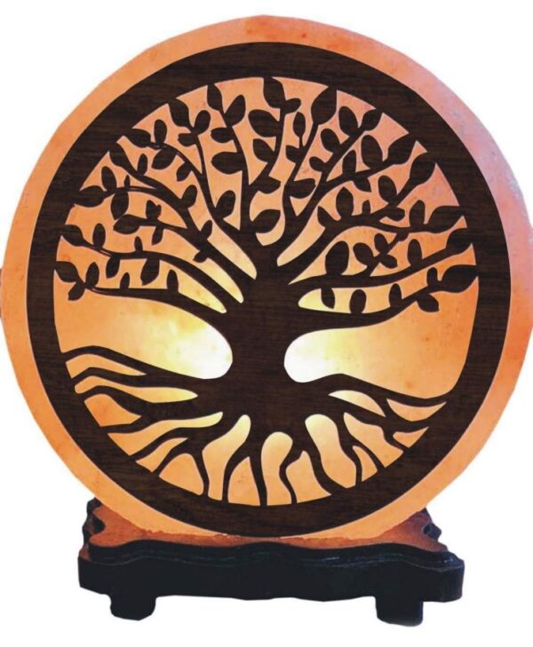 Lampade di sale 3D albero della vita cm h18