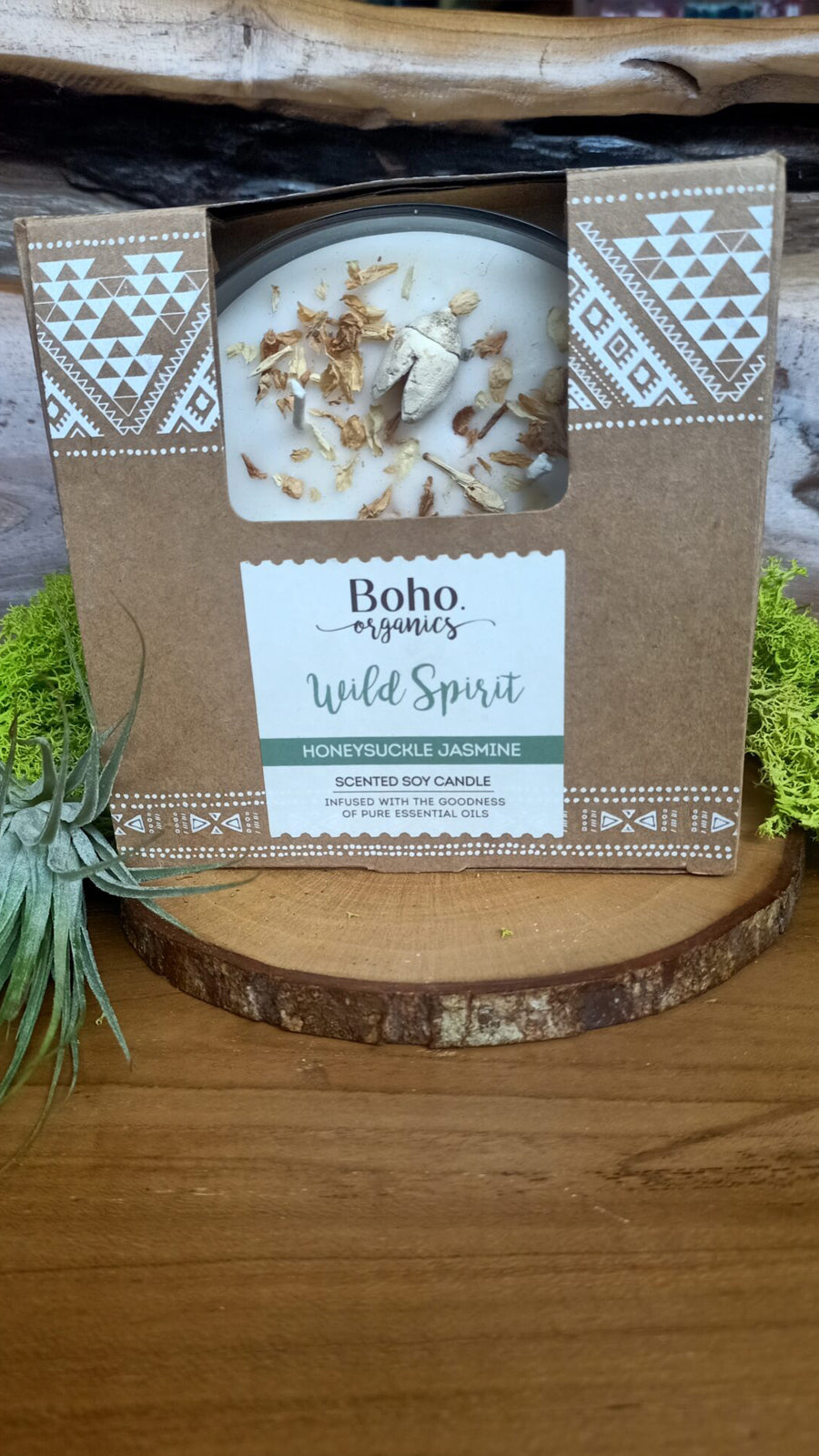 Candela cera di soia boho collection WILD SPIRIT Gelsomino/caprifoglio 200 gr.