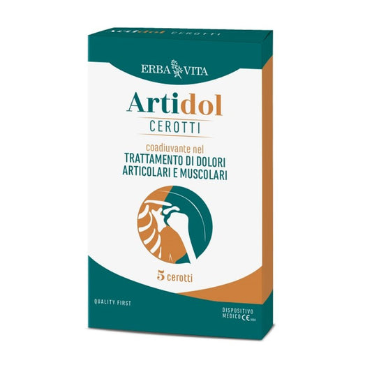 Erba Vita Artidol Cerotti per Dolori Muscolo-Scheletrici e Articolari, 5 Pezzi