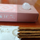 Incensi naturali seven chakras con pietra quarzo rosa
